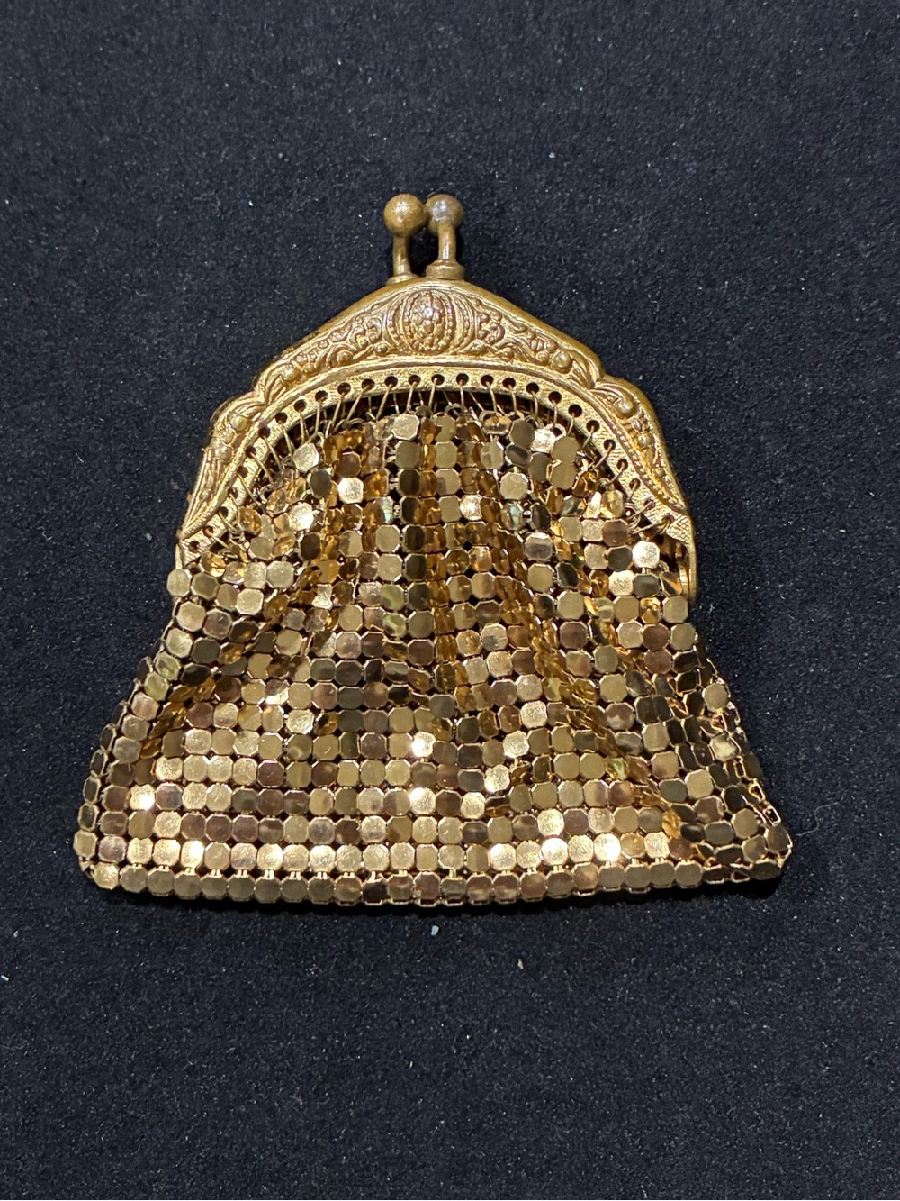 Vintage Gold Mesh Coin Purse